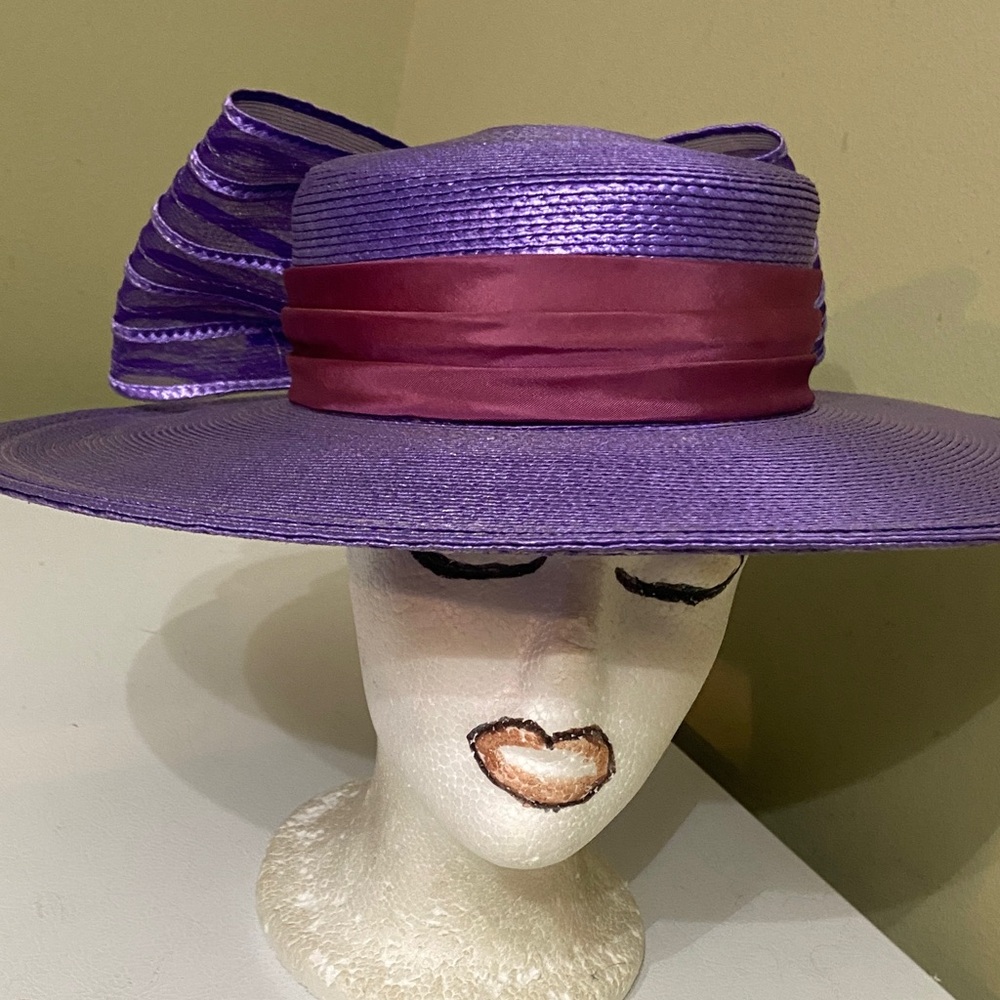 Pretty Purple Dress Hat / Church Hat by Sylvia